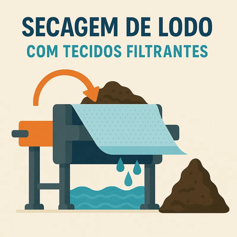 Secagem de Lodo Como os Tecidos Filtrantes Transformam a Eficiência do Processo