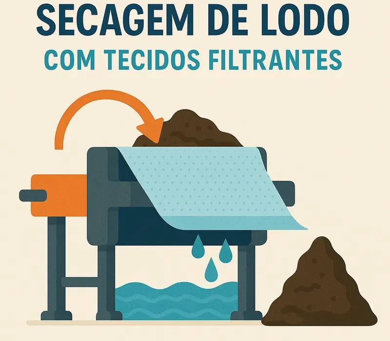 Secagem de Lodo Como os Tecidos Filtrantes Transformam a Eficiência do Processo 1